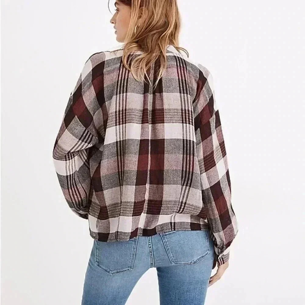 [M] Madewell Highroad  Popover L/S Shirt in Schorr Plaid - Picture 4 of 10